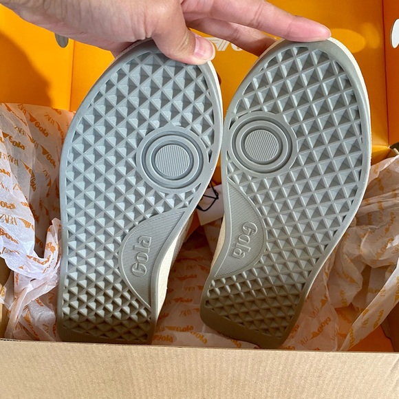 Zara x Gola Collaboration High Top Sneakers - Towel Interior, Leather Size US 6 - Picture 6 of 14